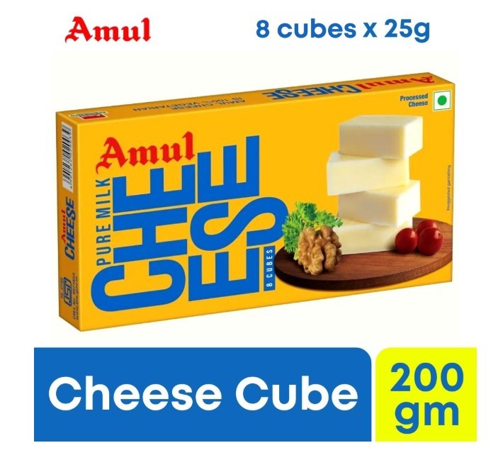 Amul Cheese Cubes (8 cubes x 25g) 200g