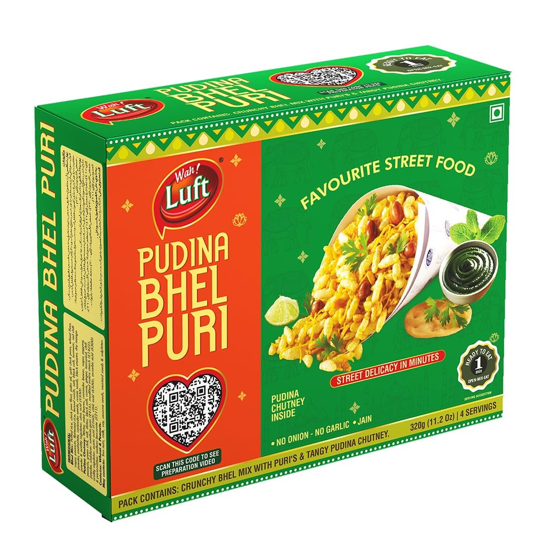 Wah Luft Premium Pudina Bhelpuri Kit 320g