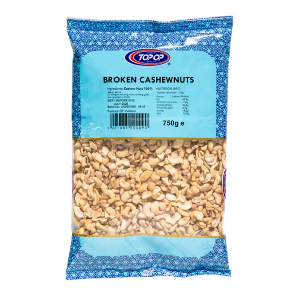 Top-Op Premium Broken Cashew Nuts 750g