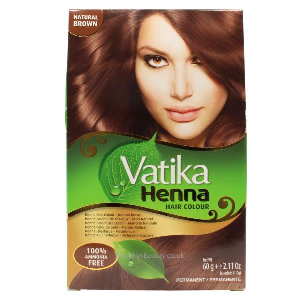 Vatika Henna Natural Brown Hair Colour 60g