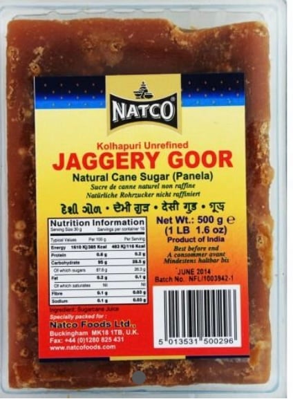 Natco Premium Kohlapuri Gor (Jaggery) Slab 500g