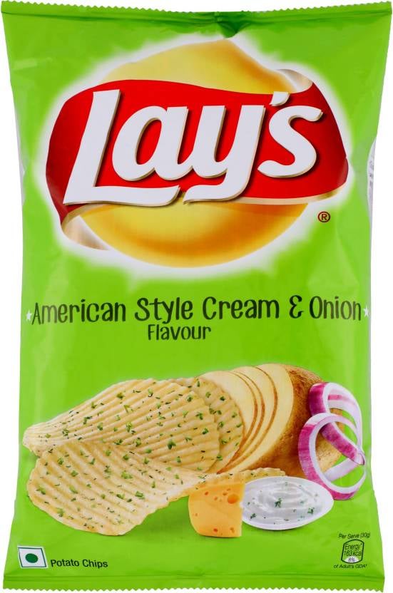 Lays American Style Cream & Onion 50g Pack of 30