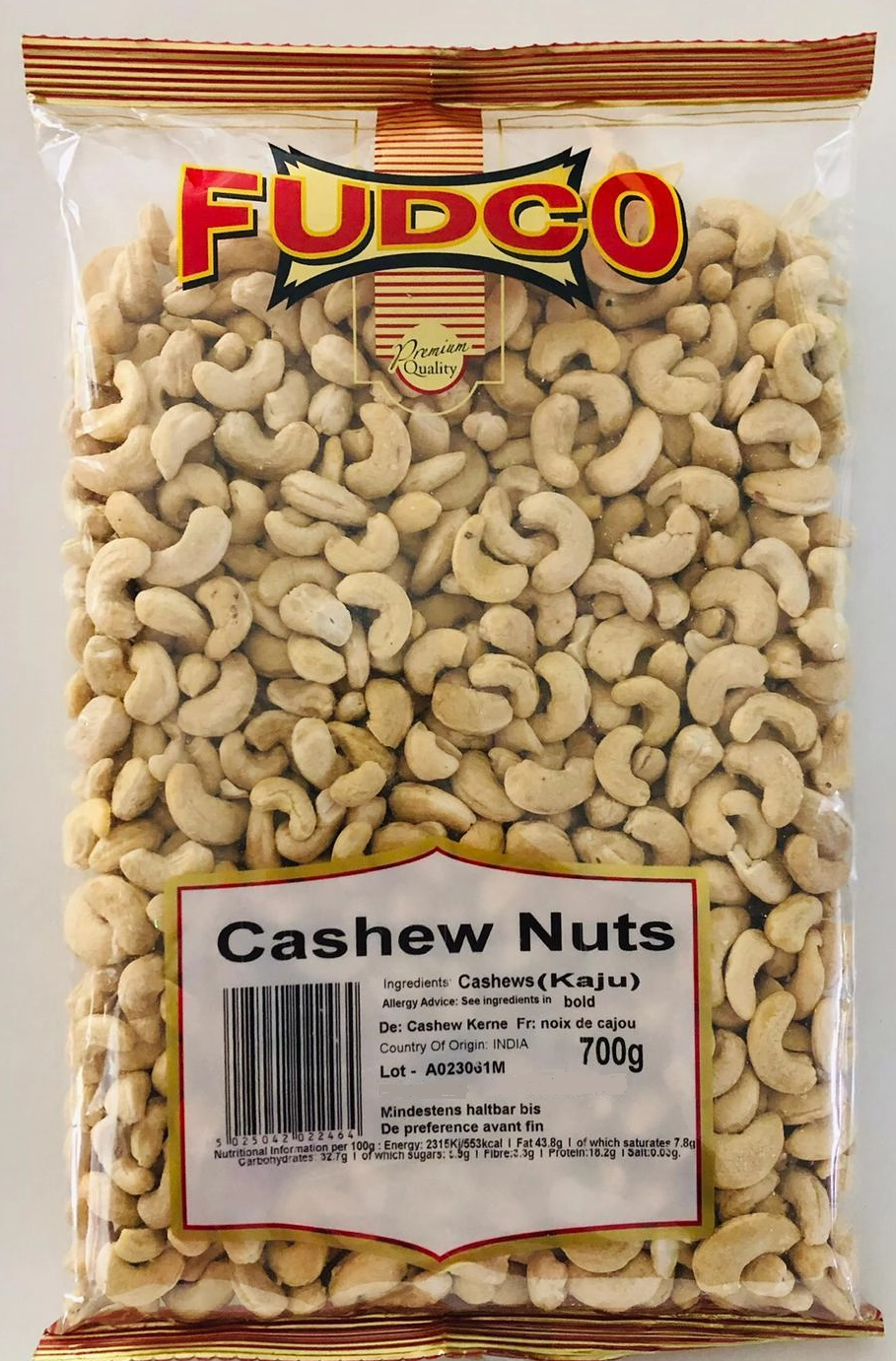 Fudco Premium Cashew Nuts 700g