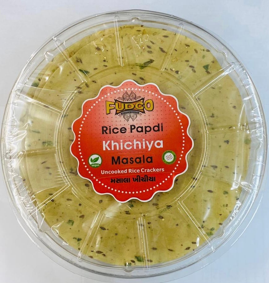 Fudco Rice Papdi Khichiya Large NEW - Masala 200g