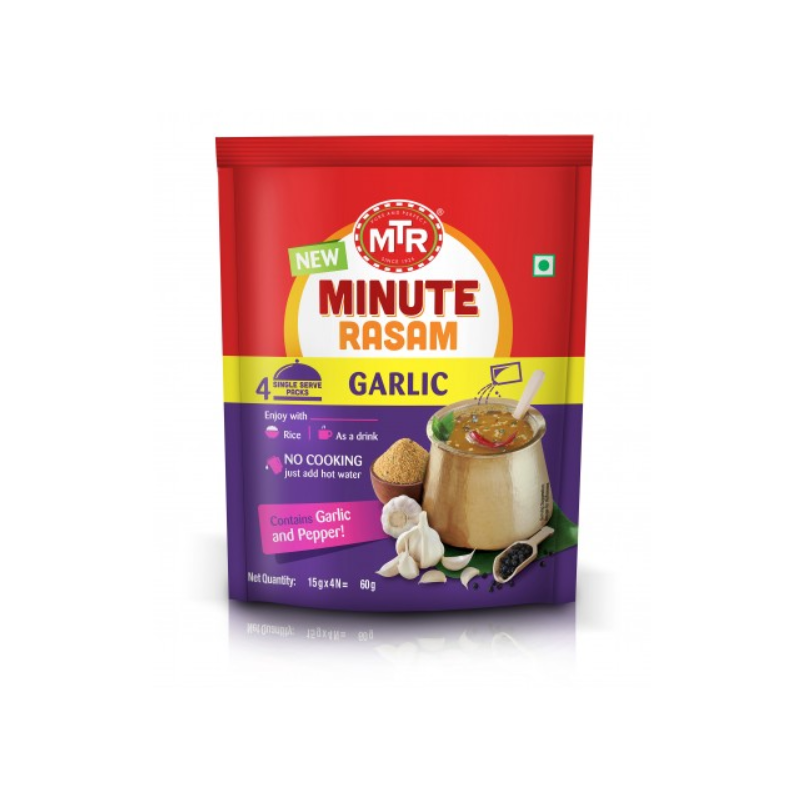 MTR Minute Rasam Garlic 4x15g Sachets
