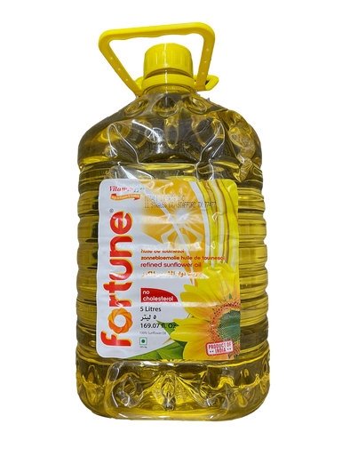 Fortune Pure Indian Sunflower Oil 5L - NO CHOLESTEROL
