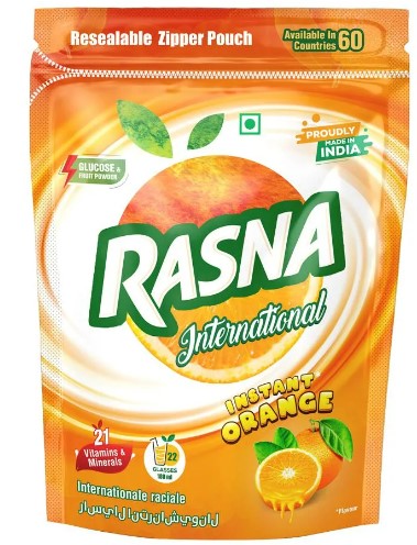 Rasna Fruit Plus Orange Flavour 750g