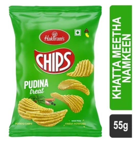Haldiram's Pudina Treat Crisps 55g