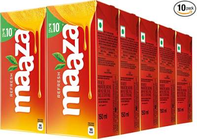 Maaza Mango Tetra Pack 135ml Pack of 40