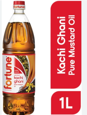 Fortune Pure Indian Mustard Oil 1L (Full Box of 12 bottles)