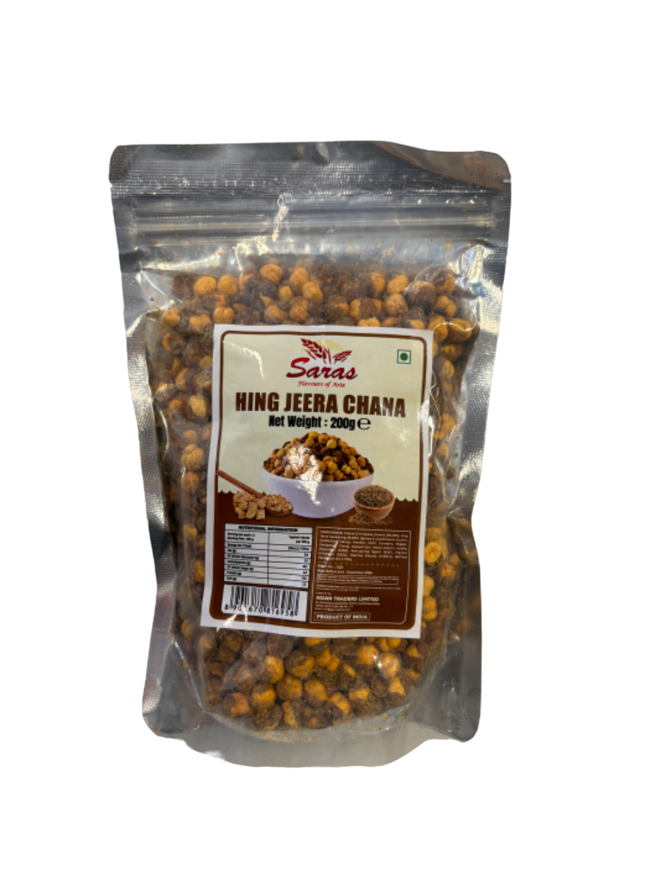 Saras Premium Hing Jeera Chana 200g