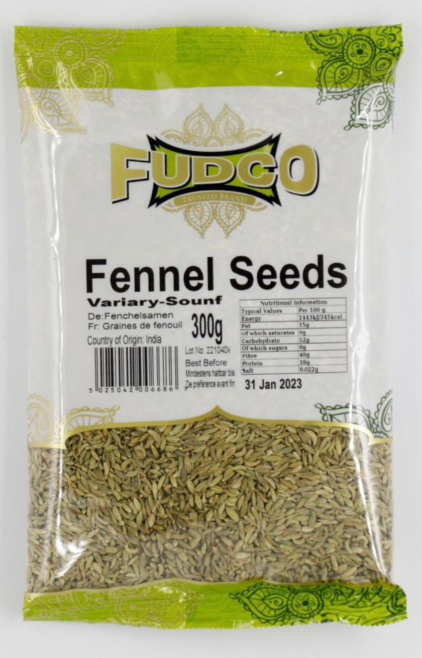 Fudco Premium Fennel Seeds 300g