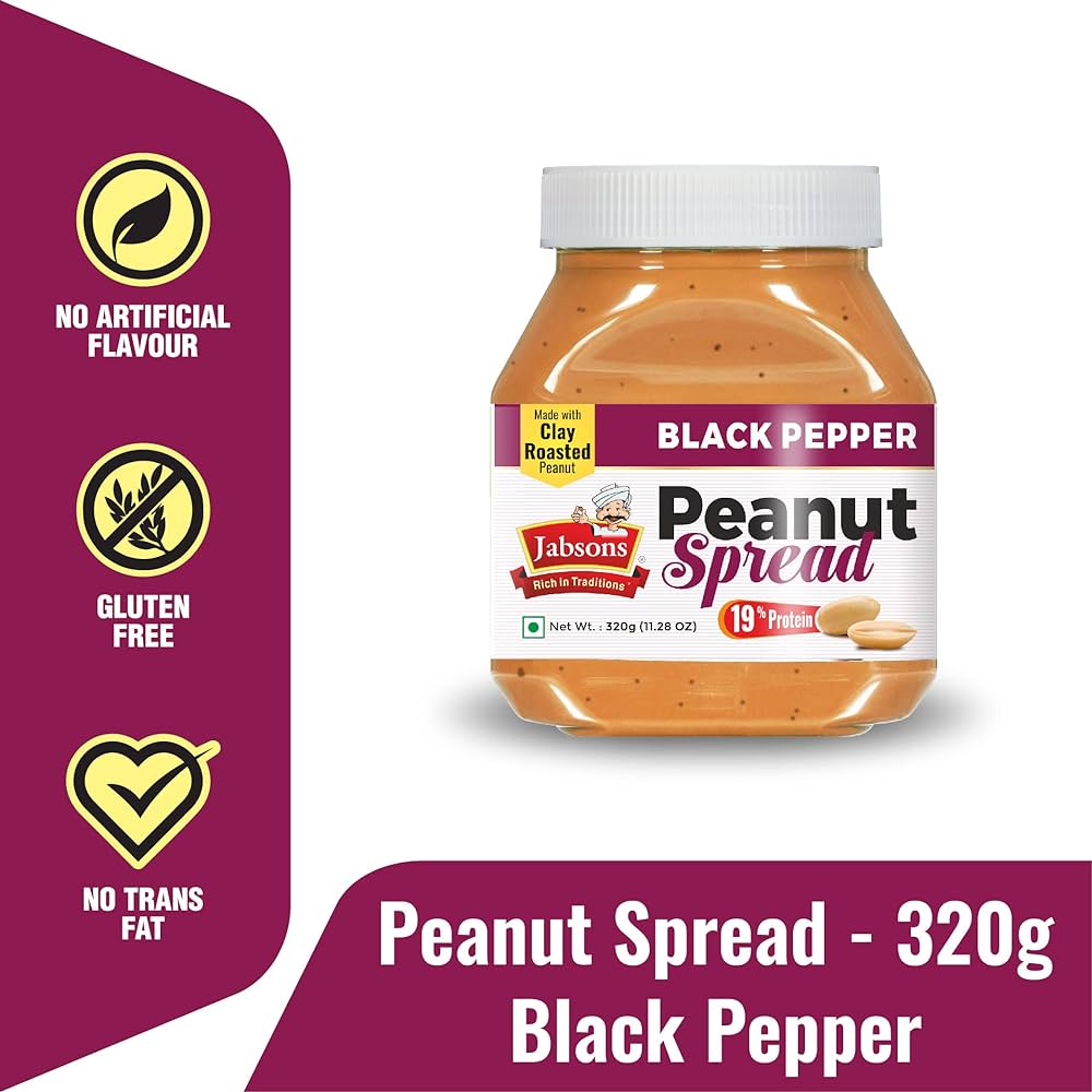 Jabson's Peanut Spread - Black Pepper 320g