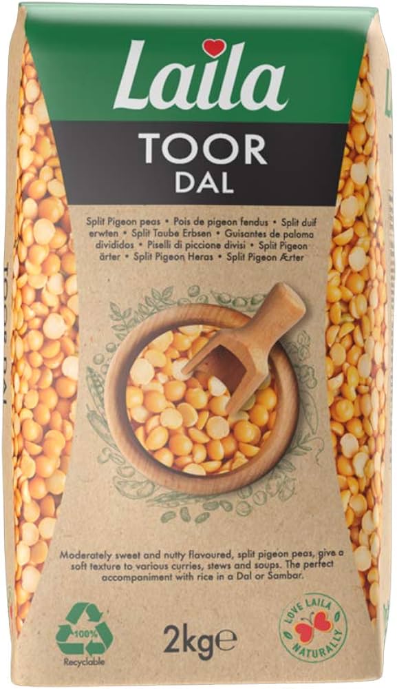 Laila Premium Toor Dall Plain 2kg