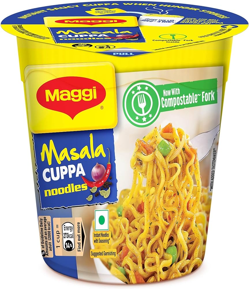 Maggi Masala Cuppa Noodles 70g (PACK OF 10)