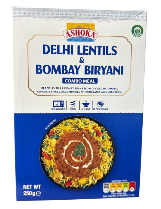 Ashoka Heat & Eat - Delhi Lentils & Bombay Biryani 250g