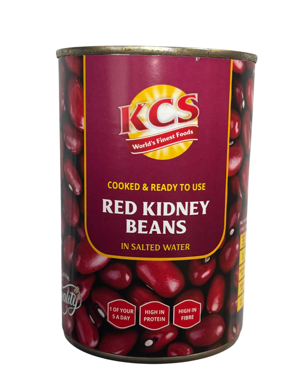 KCS Canned Red Kidney Beans In Salt Water 400g (FULL CASE OF 12 CANS)