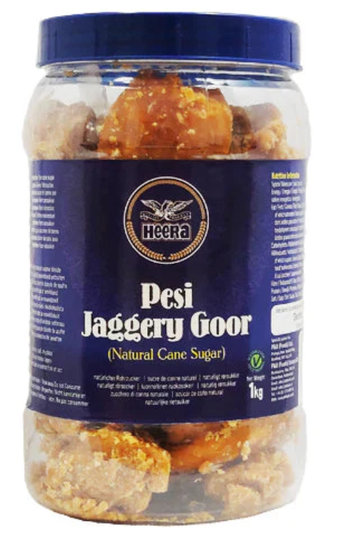 Heera Premium Pesi Gur (Jaggery) Jar 1kg