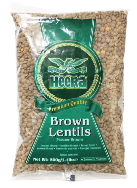 Heera Brown Lentils 500g
