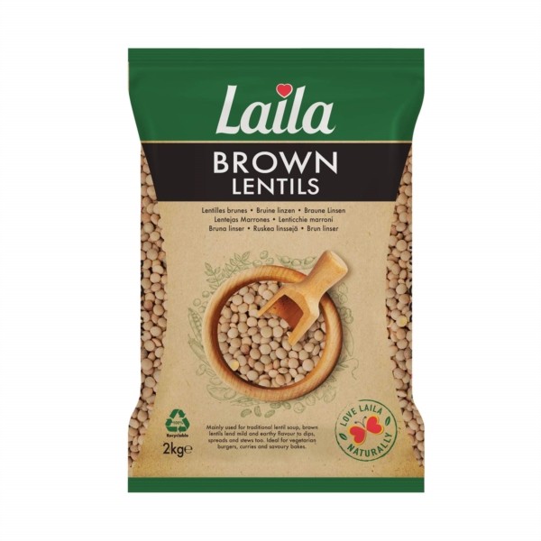 Laila Premium Brown Lentils 2kg