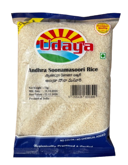 Udaya Premium Andhra Sona Masoori Rice 1kg
