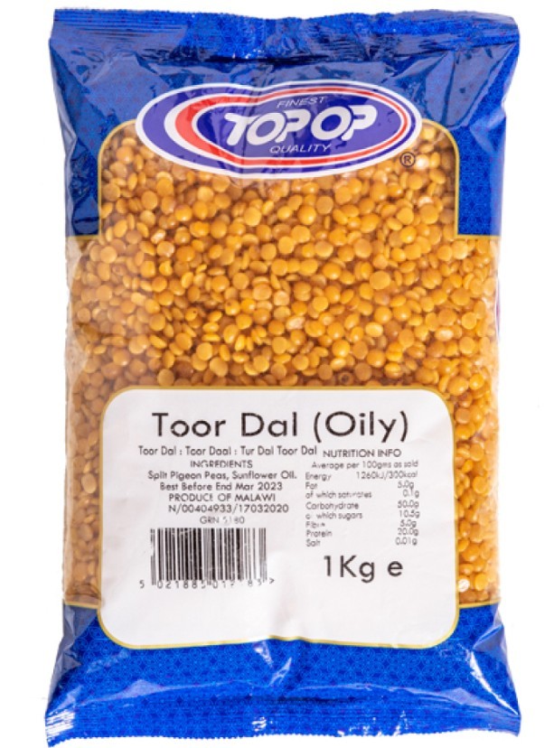 Top-Op Premium Toor Dall Oily 1kg