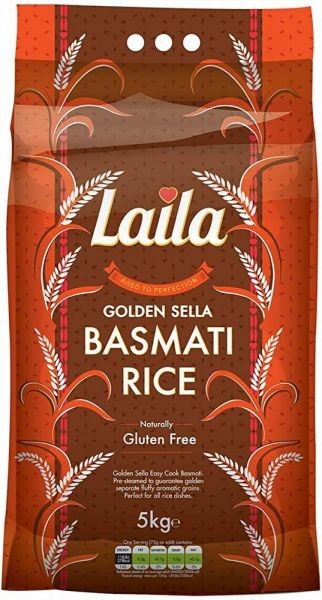 Laila Premium Golden Sella Basmati Rice 5kg