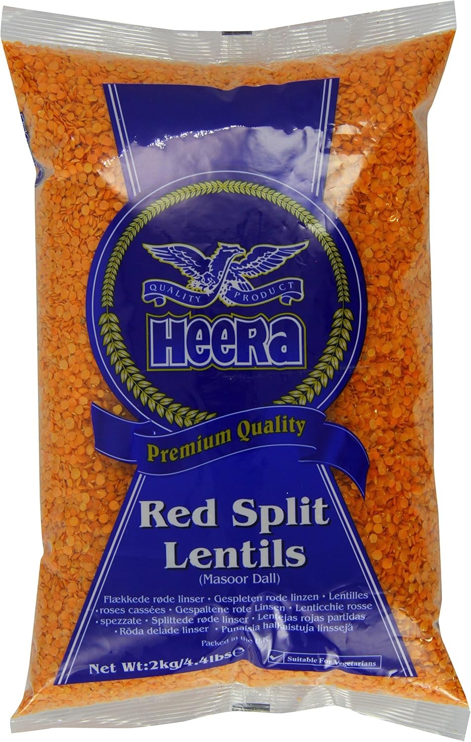 Heera Premium Red Lentils (Masoor Dall) 2kg