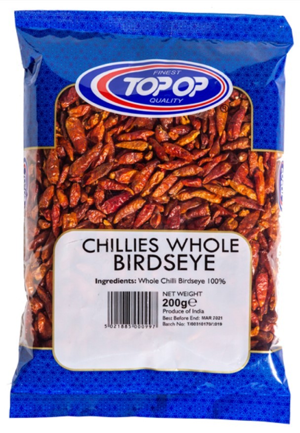 Top-Op Chillies Whole Birdseye 200g