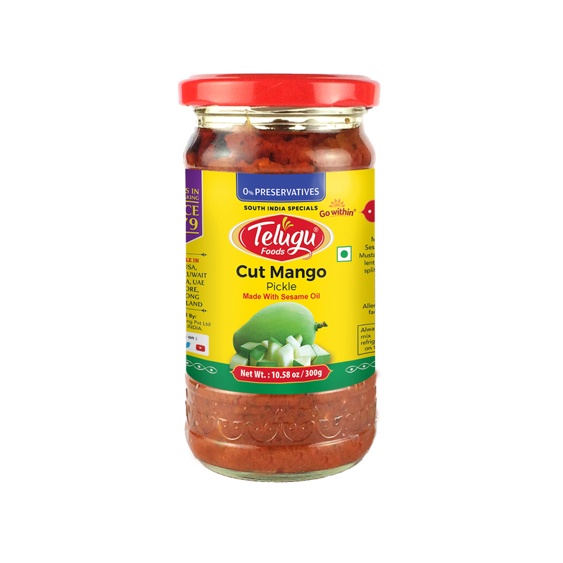 Telugu Premium Cut Mango Pickle 300g