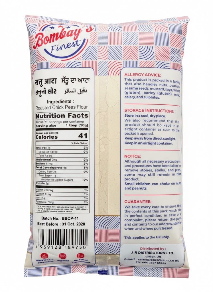 Bombay's Finest Premium Sattu (Chickpeas Flour) Flour 1kg