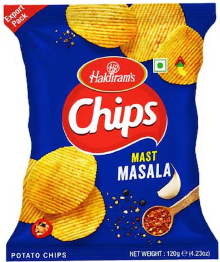 Haldiram's Mast Masala Chips 120g (Large Pack)