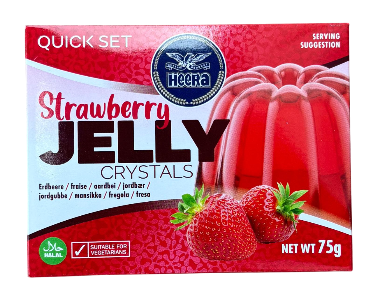 Heera Premium Stawberry Jelly Crystals 75g