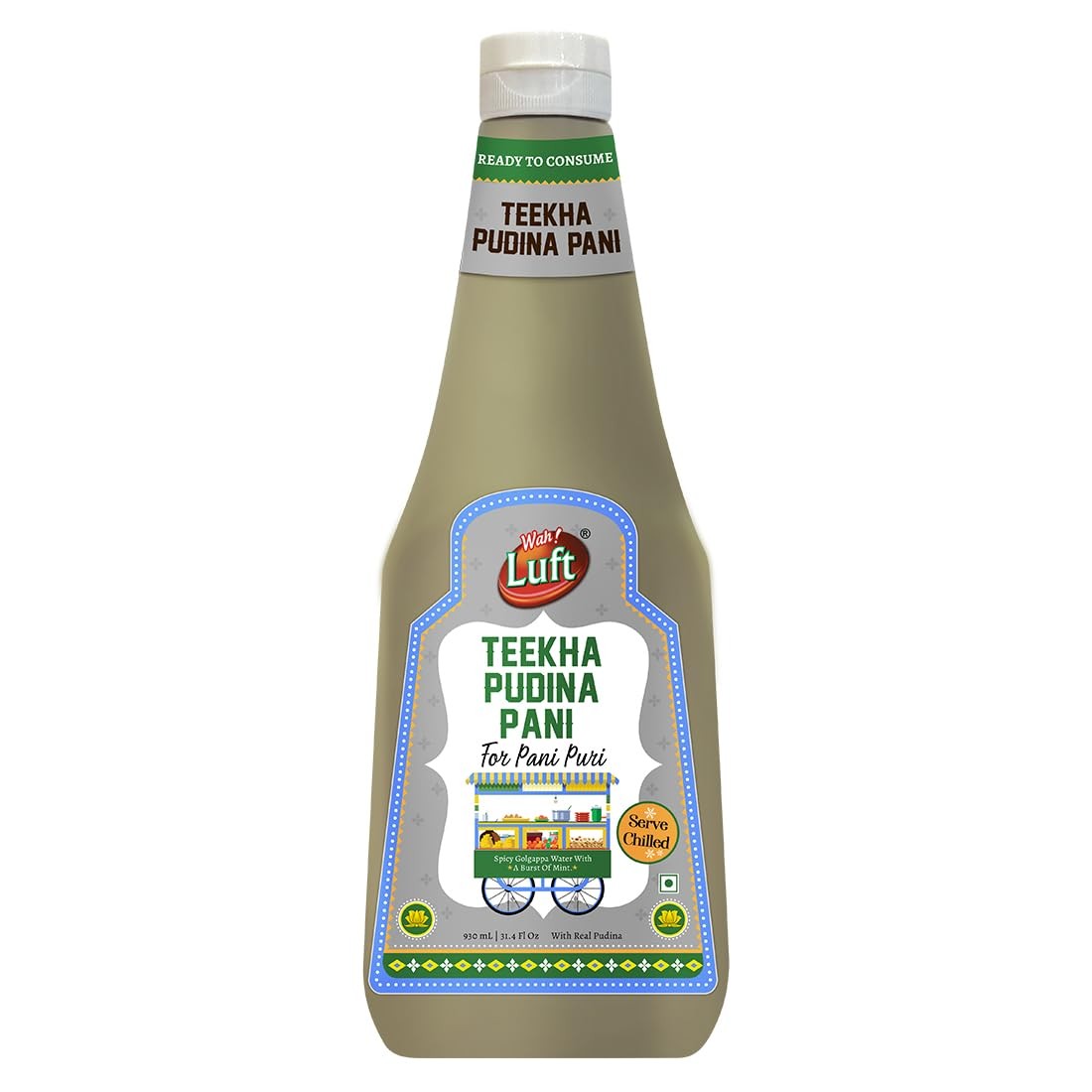 Wah Luft Teekha Pudina Pani (For Pani Puri) 910ml