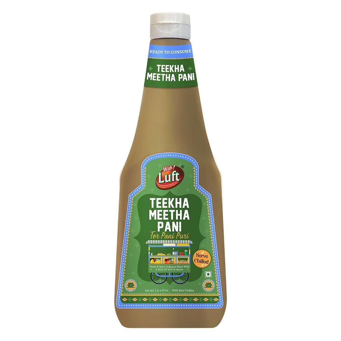 Wah Luft Teekha Meetha Pani (For Pani Puri) 910ml