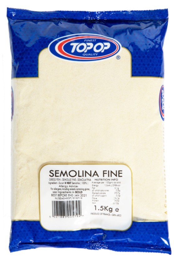 Top-Op Premium Semolina Fine 1.5kg