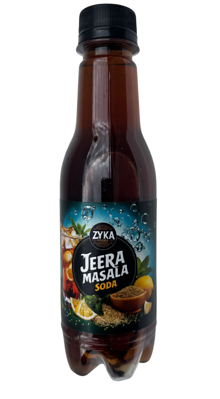 Zyka Premium Masala Jeera Soda Drink 250ml (FULL CASE OF 24 BOTTLES)