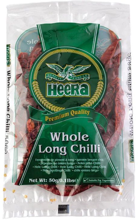 Heera Premium Whole Long Chilli (Extra Hot) 50g