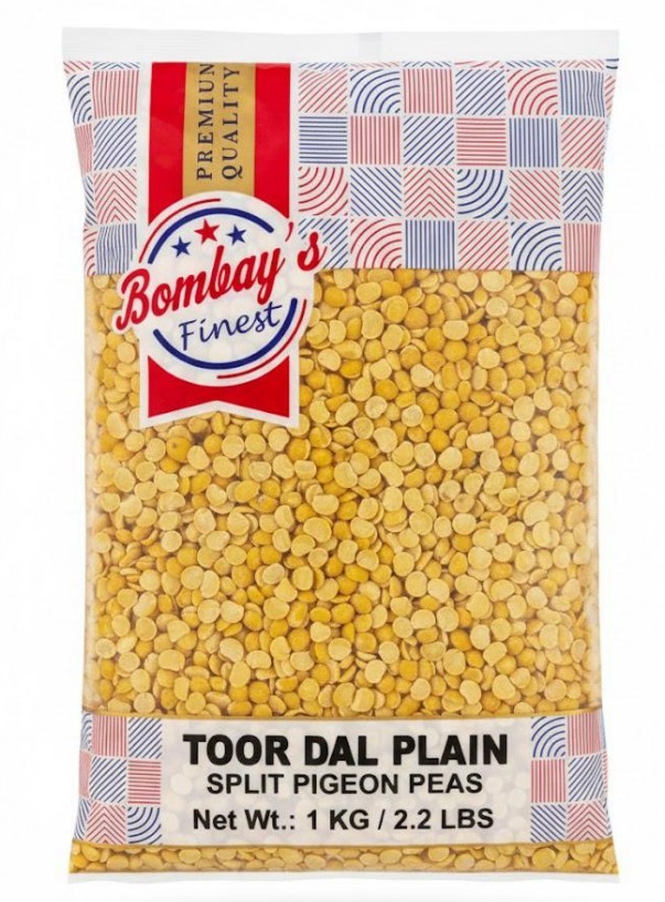 Bombay's Finest Toor Dall Plain 10kg (FULL BOX - 1KG X 10 PACKETS)
