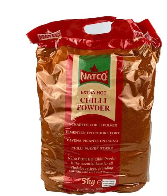 Natco Chilli Powder Extra Hot 5kg (Catering Pack)