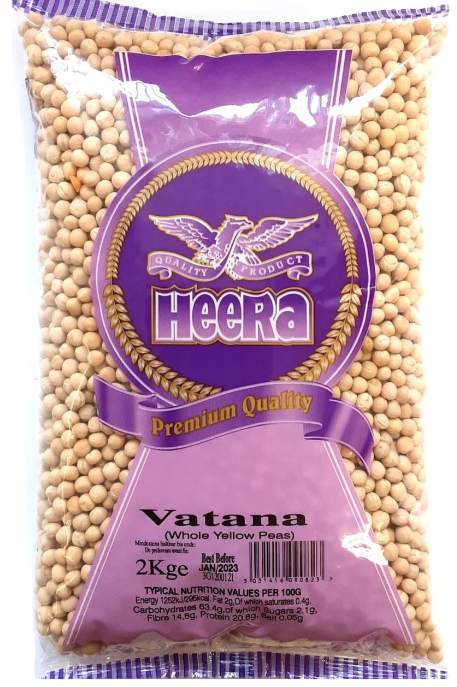 Heera Premium Vatana (Whole Yellow Peas) 2kg