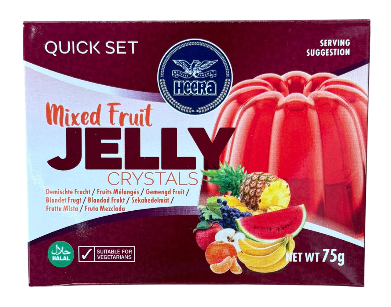 Heera Premium Mixed Fruit Jelly Crystals 75g