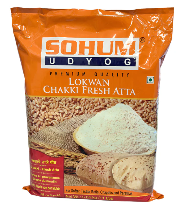 Sohum Premium Lokwan Chakki Fresh Atta 5kg