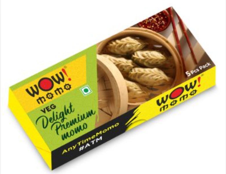 Wow Momo's - Frozen Veg Delight Premium Momo's 120g (5 Pieces)