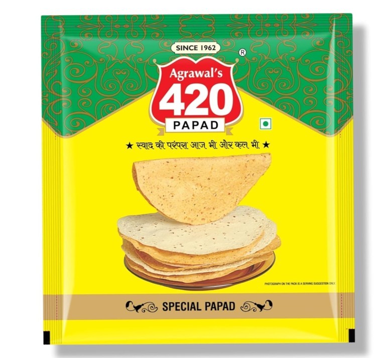 Agrawal's 420 Special Square Papad 200g