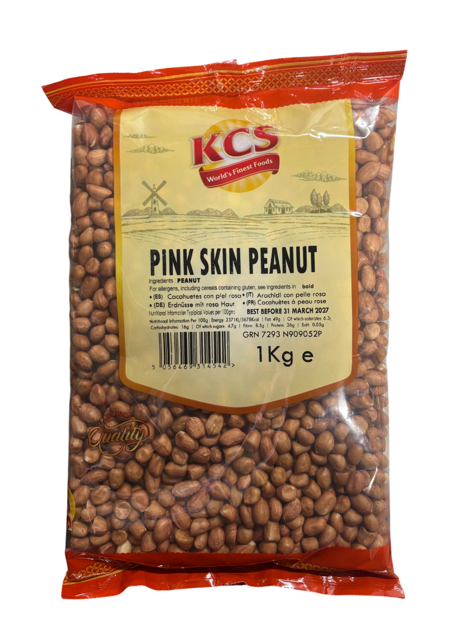 KCS Premium Pink Peanuts 1kg