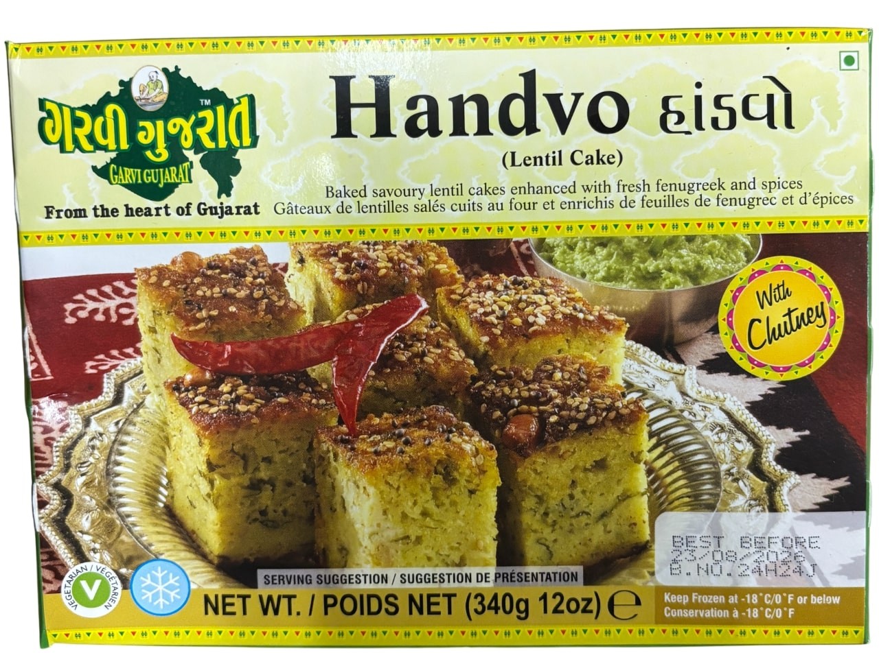 Garvi Gujarat Frozen Premium Handvo With Chutney 340g
