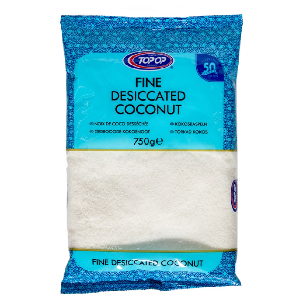 Top-Op Premium Desiccated Coconut Fine 750g