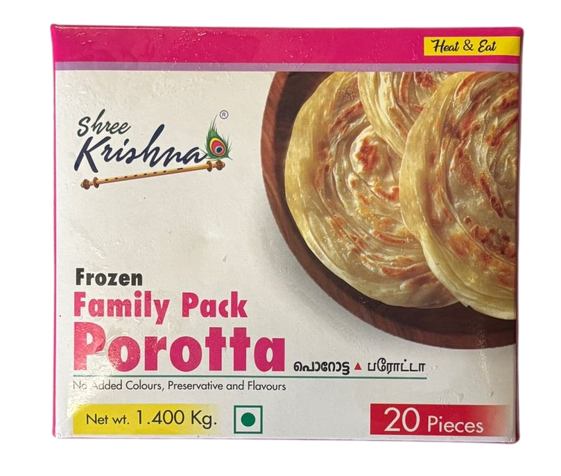 Shree Krishna Frozen Family Porotta 1.4kg (Large Pack)