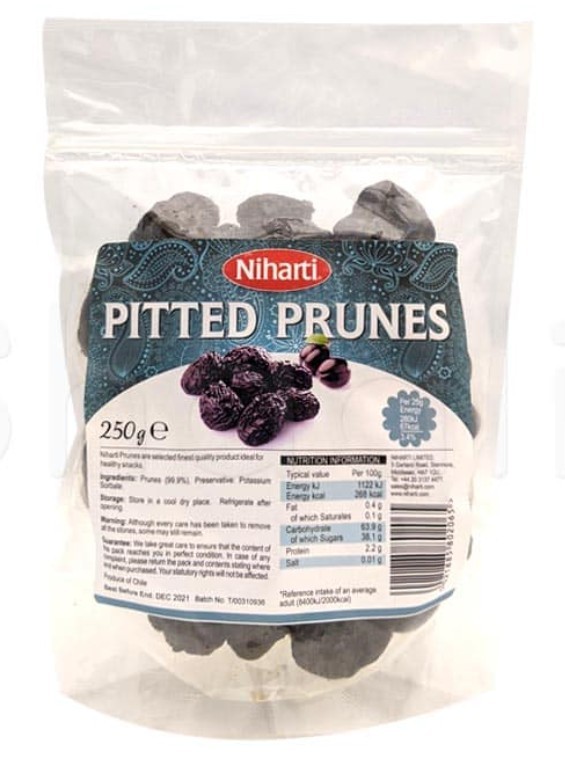 Niharti Premium Pitted Prunes 250g